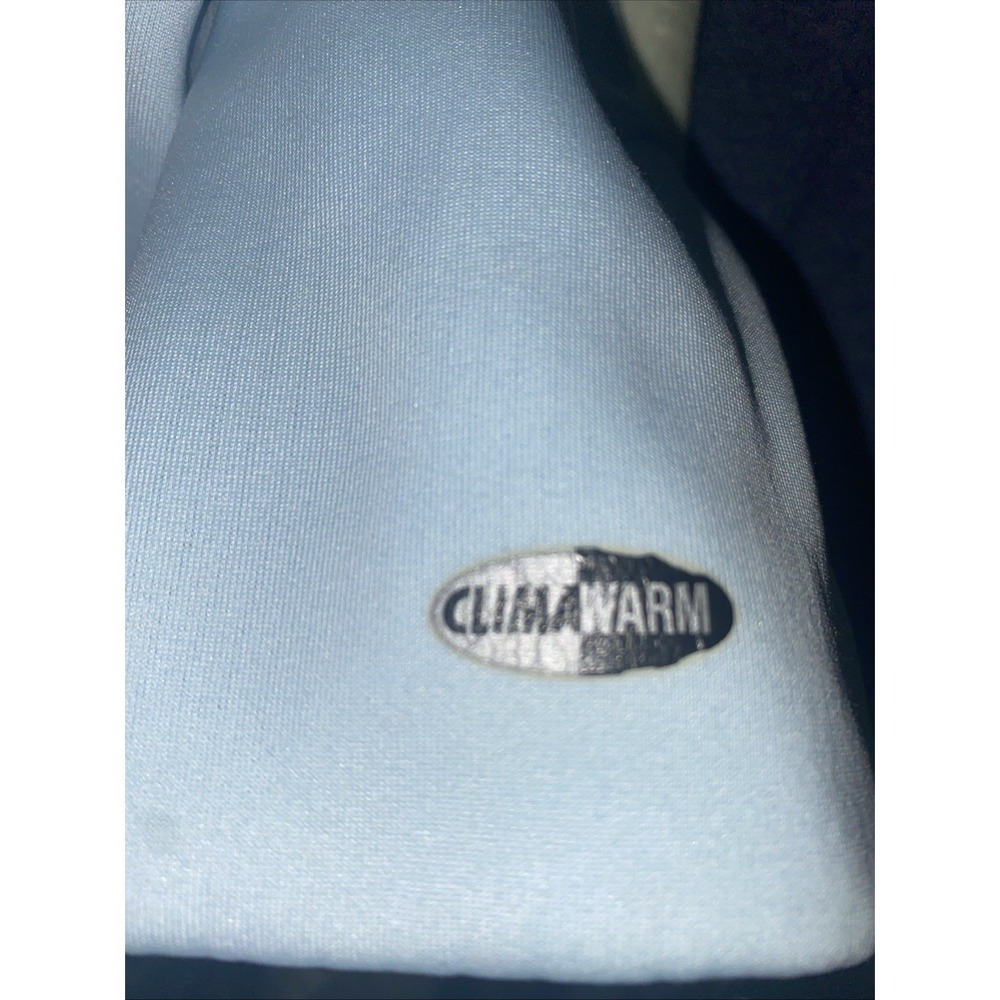 Adidas Womens L Jacket Full Zip ClimaWarm Fitted Powder Blue Athletic - Picture 4 of 12